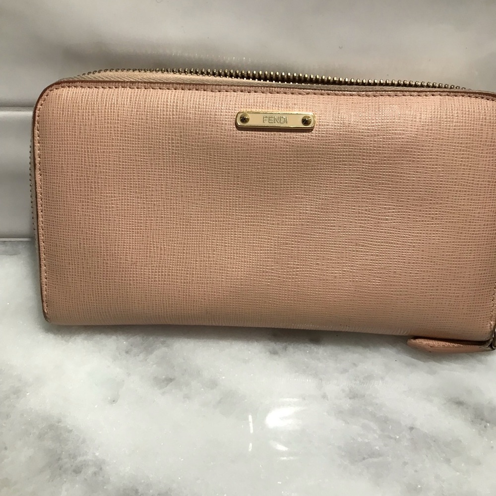 Large Pink Fendi Wallet